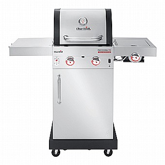 גריל גז צ'אר ברויל 2 מבערים Tru InfraRed Professional PRO 2 + משטח צריבה...